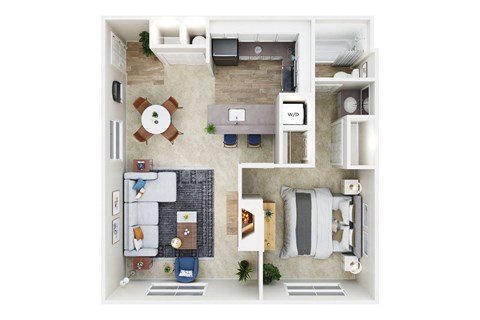 Haven at Golf Creek One Bed One Bath